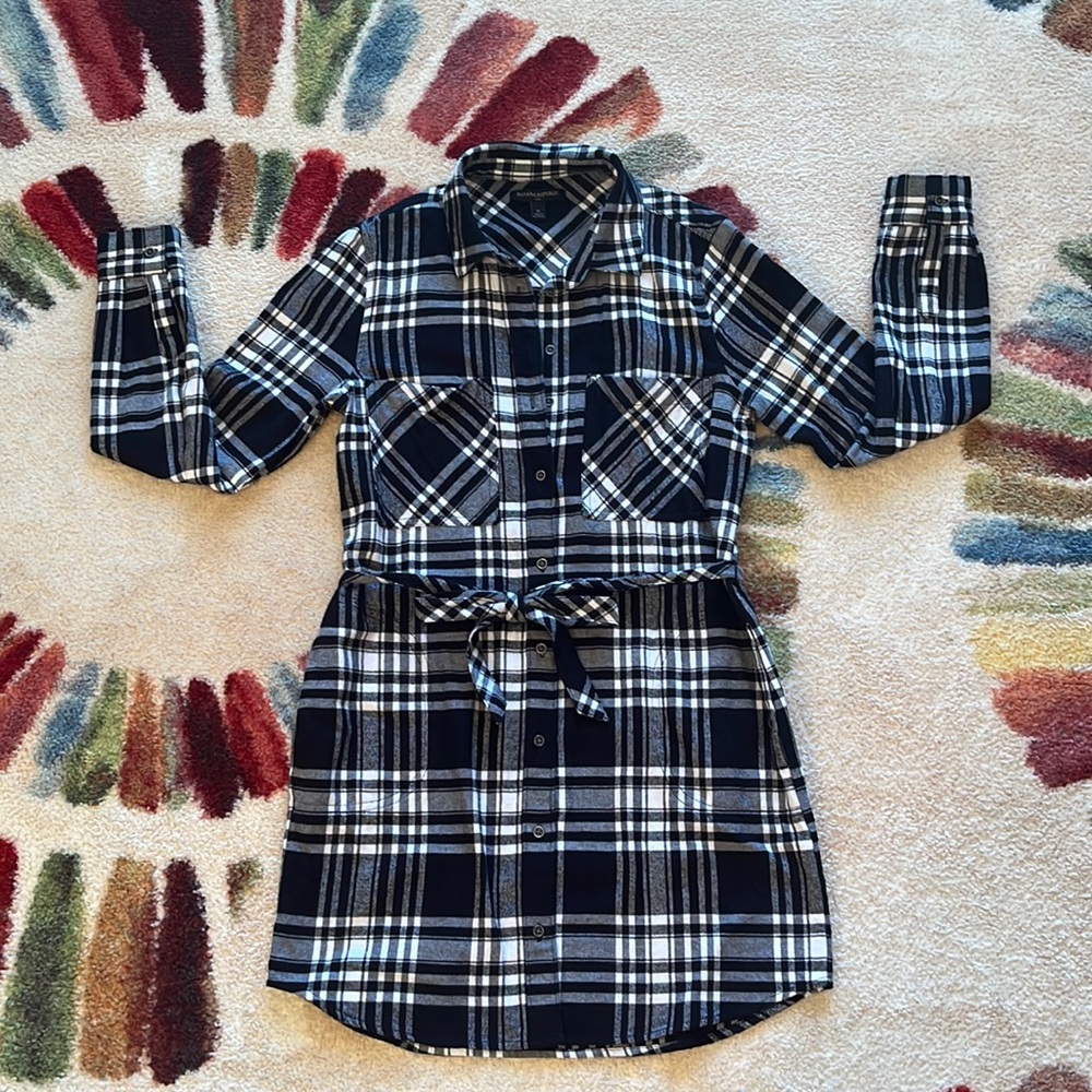 Banana Republic flannel button-up tunic